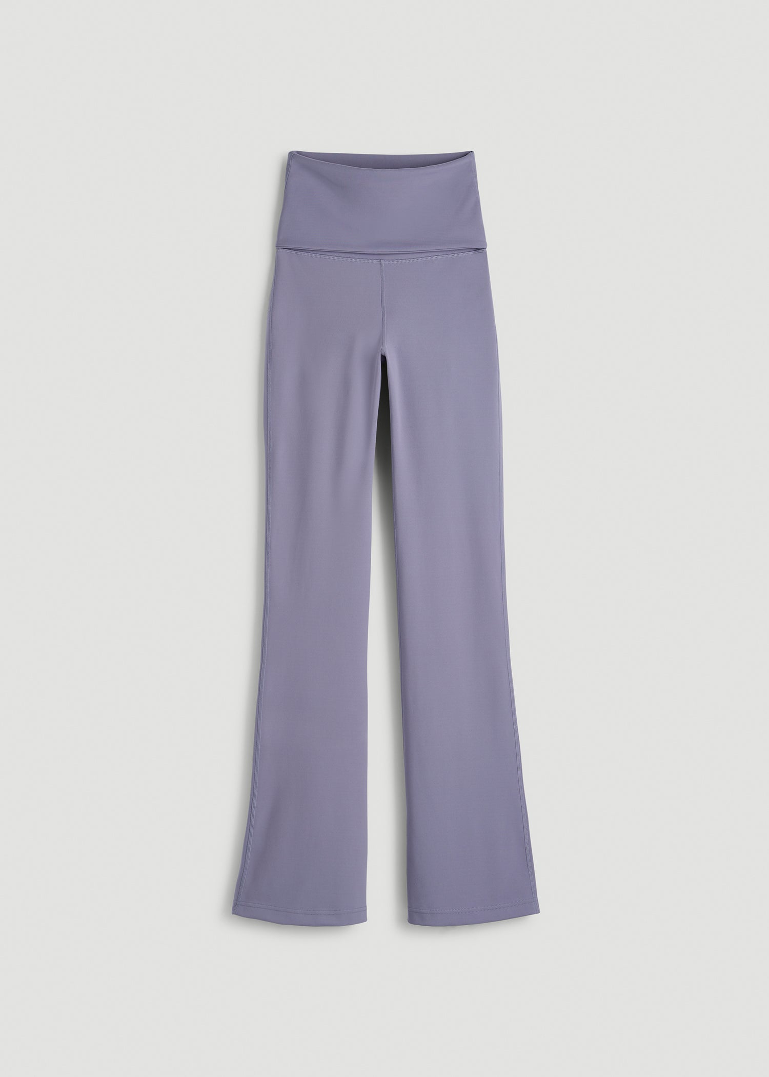 Balance Fold-over Flare Legging for Tall Women in Blue Granite