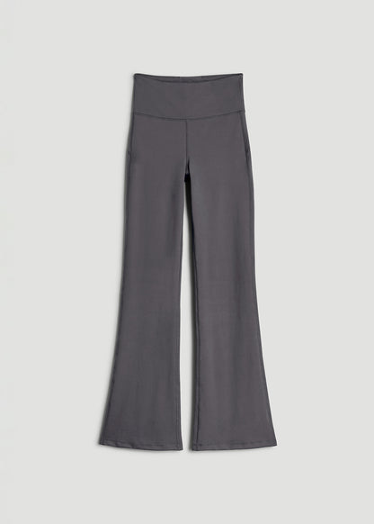 Balance Flare Yoga Pants for Tall Women in Charcoal