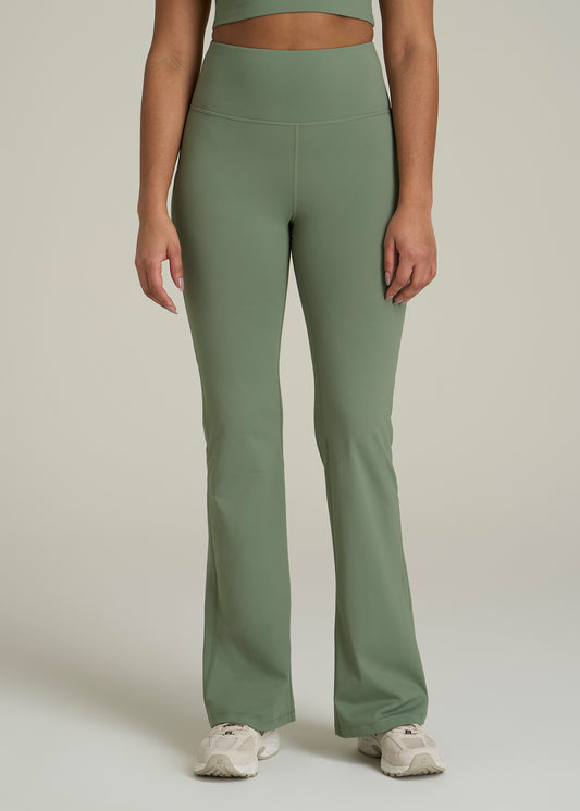 AT Balance Tall Women's Flare Yoga Pants in Dark Seagrass