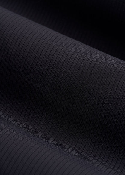 Balance Flare Yoga Pants for Tall Women in Ribbed Black