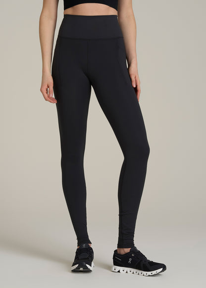 Balance Cinched Back Pocket Legging for Tall Women in Black