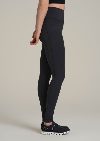 Balance Cinched Back Pocket Legging for Tall Women in Black