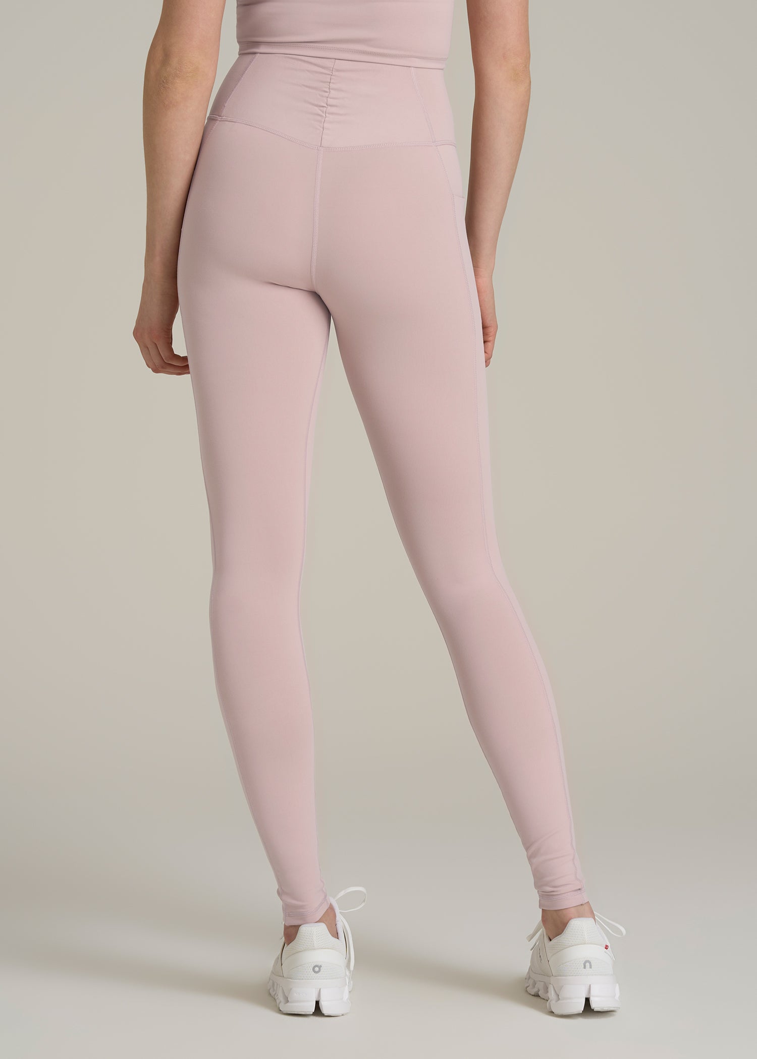 Balance Cinched Back Pocket Legging for Tall Women in Desert Rose