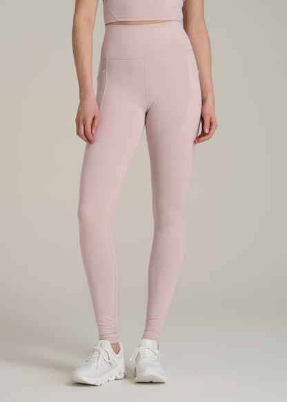 Balance Cinched Back Pocket Legging for Tall Women in Desert Rose