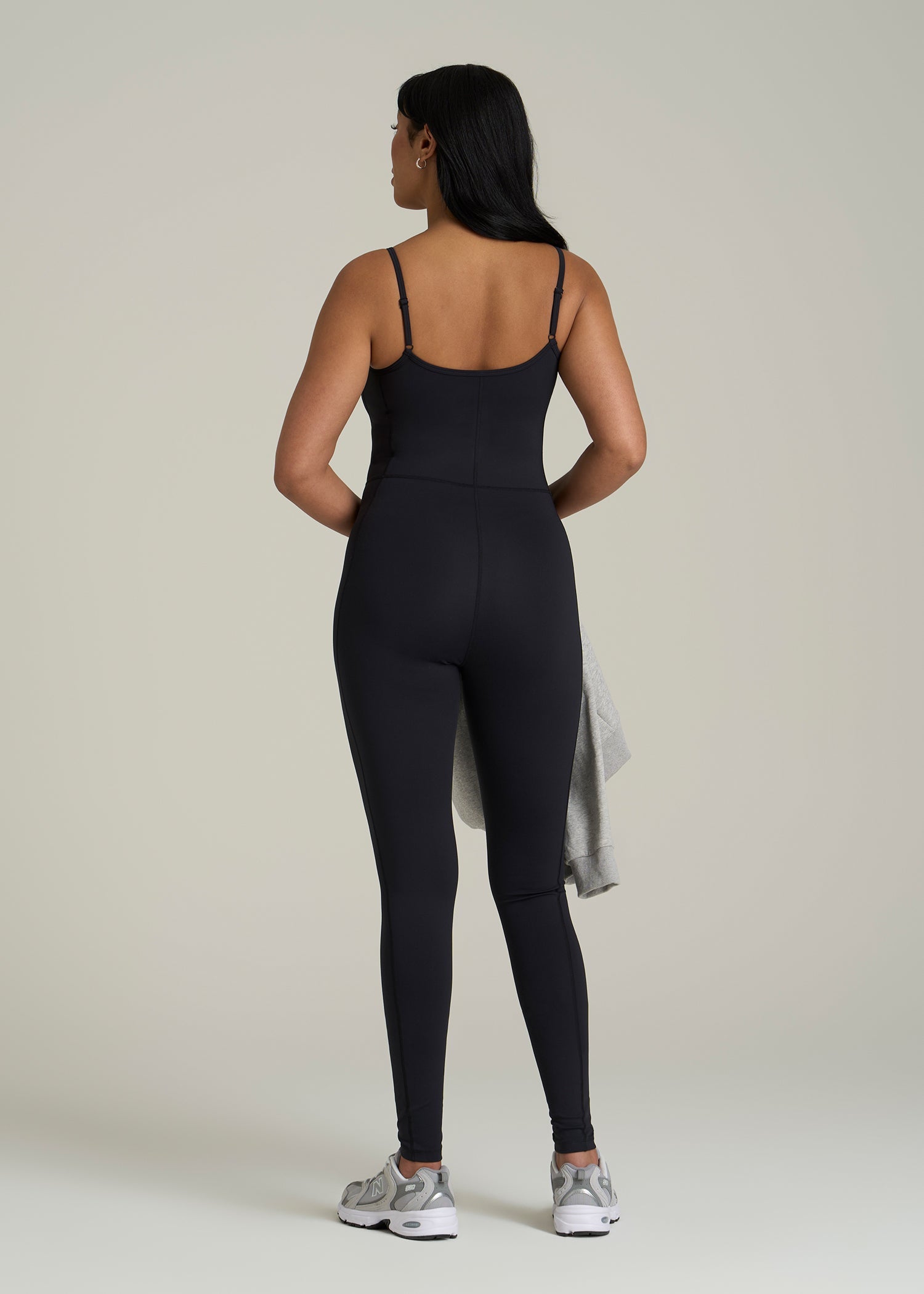 Balance Spaghetti Strap Jumpsuit for Tall Women in Black