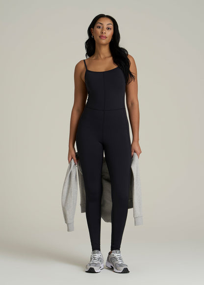 Balance Spaghetti Strap Jumpsuit for Tall Women in Black