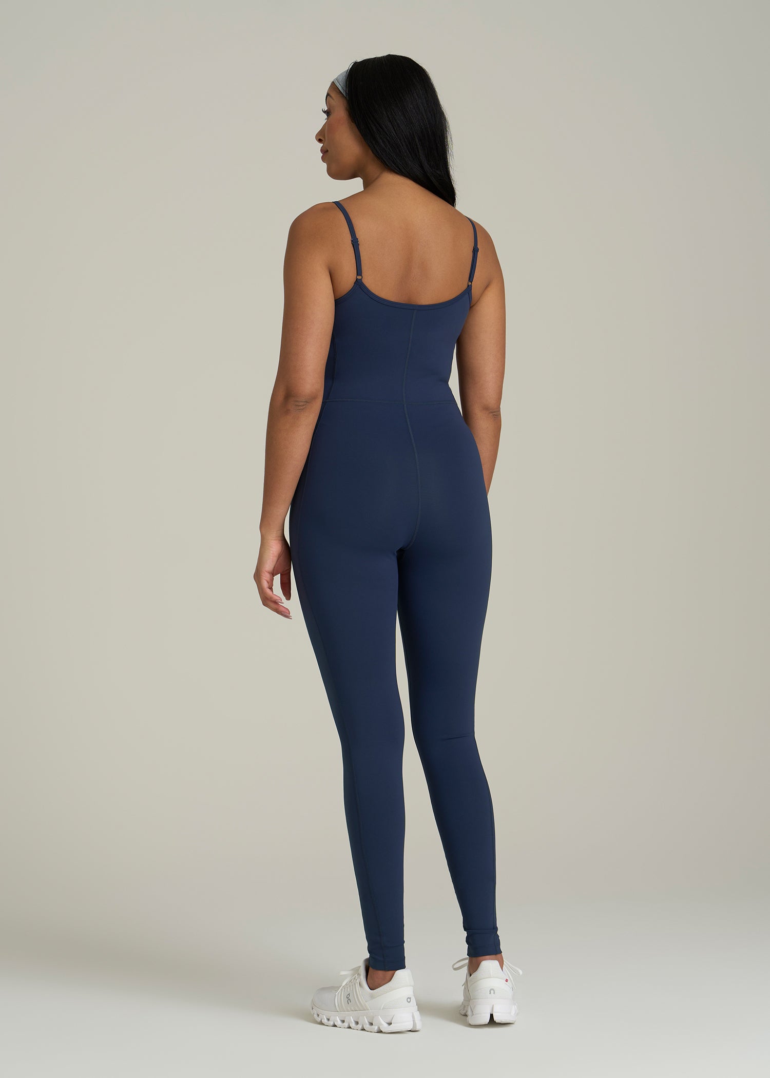 Balance Spaghetti Strap Jumpsuit for Tall Women in Regal Blue