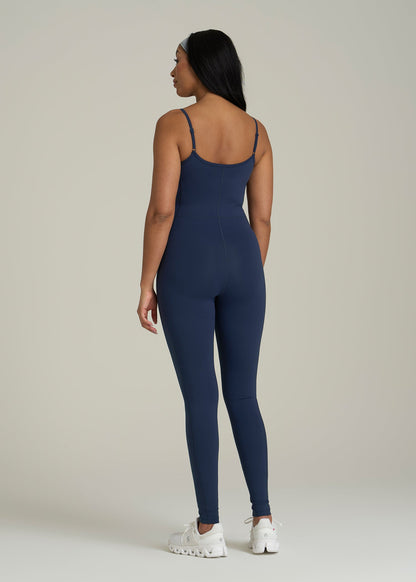 Balance Spaghetti Strap Jumpsuit for Tall Women in Regal Blue