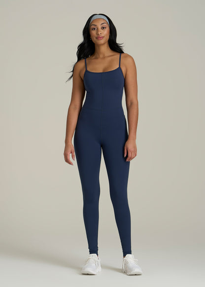 Balance Spaghetti Strap Jumpsuit for Tall Women in Regal Blue