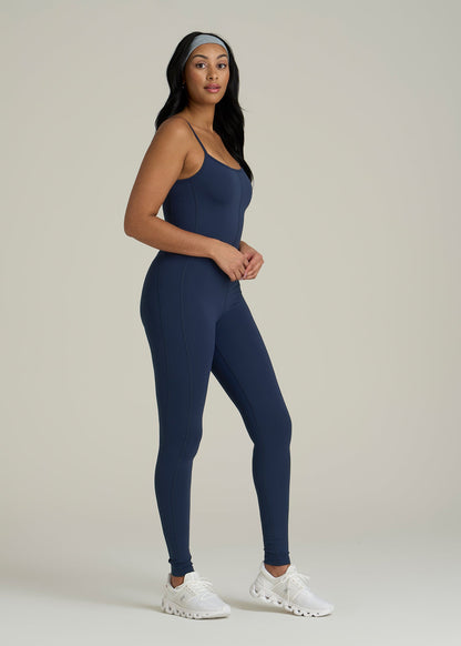 Balance Spaghetti Strap Jumpsuit for Tall Women in Regal Blue
