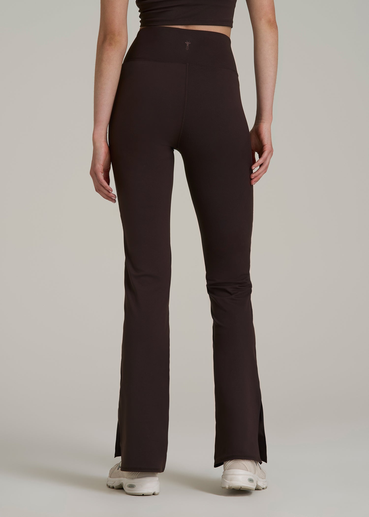 Balance Split Flare Pants for Tall Women in Espresso