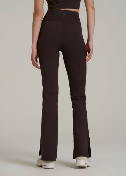 Balance Split Flare Pants for Tall Women in Espresso