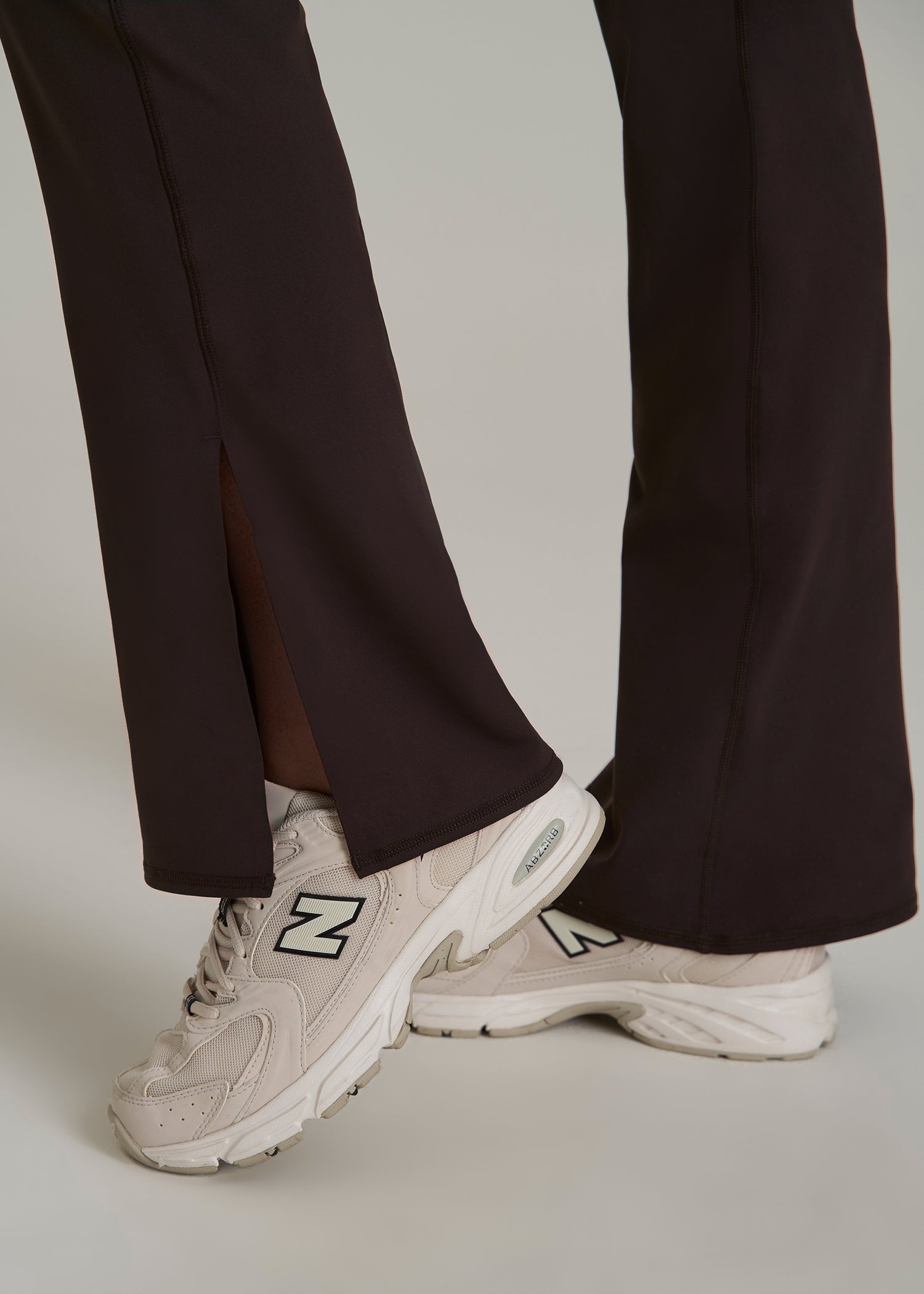 Balance Split Flare Pants for Tall Women in Espresso