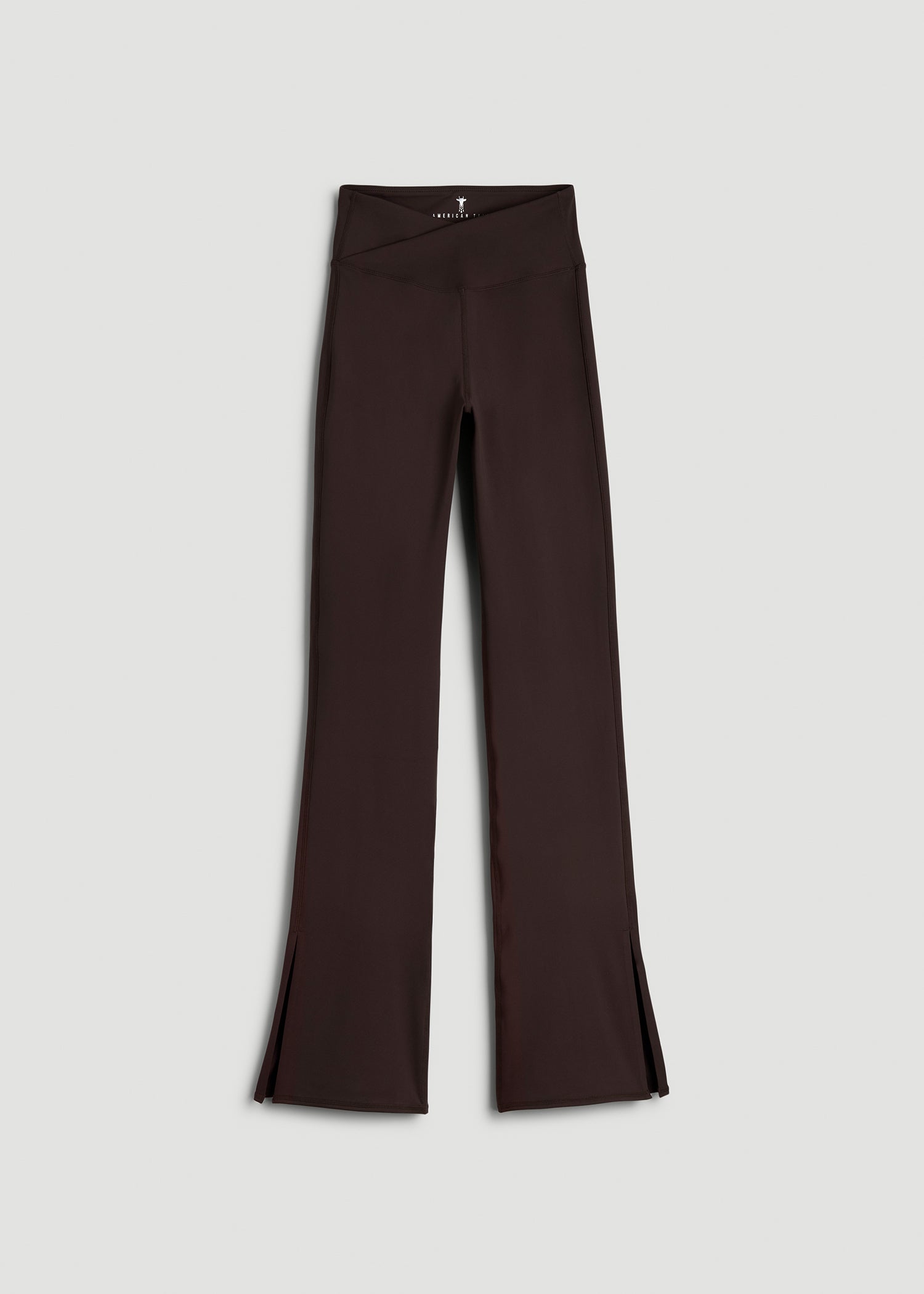Balance Split Flare Pants for Tall Women in Espresso