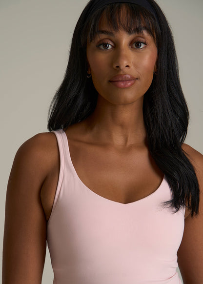 Balance Tank Top for Tall Women in Hush Pink