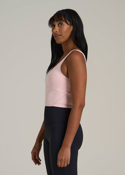Balance Tank Top for Tall Women in Hush Pink