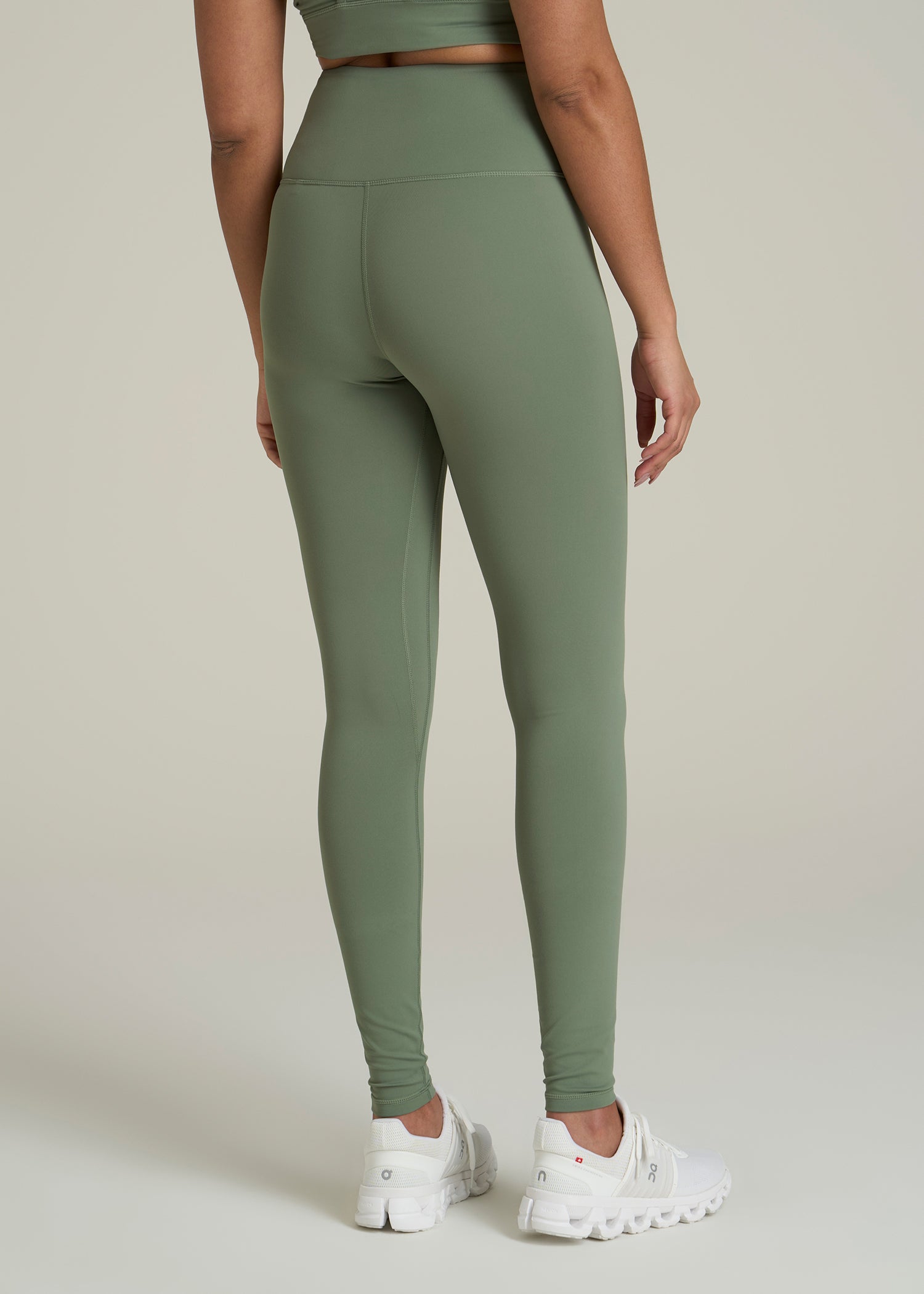 Balance High-Rise Leggings for Tall Women in Dark Seagrass
