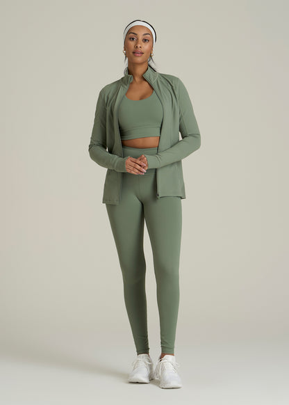 Balance High-Rise Leggings for Tall Women in Dark Seagrass