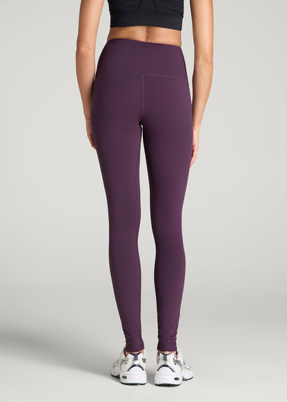 Balance High-Rise Leggings for Tall Women in Aubergine