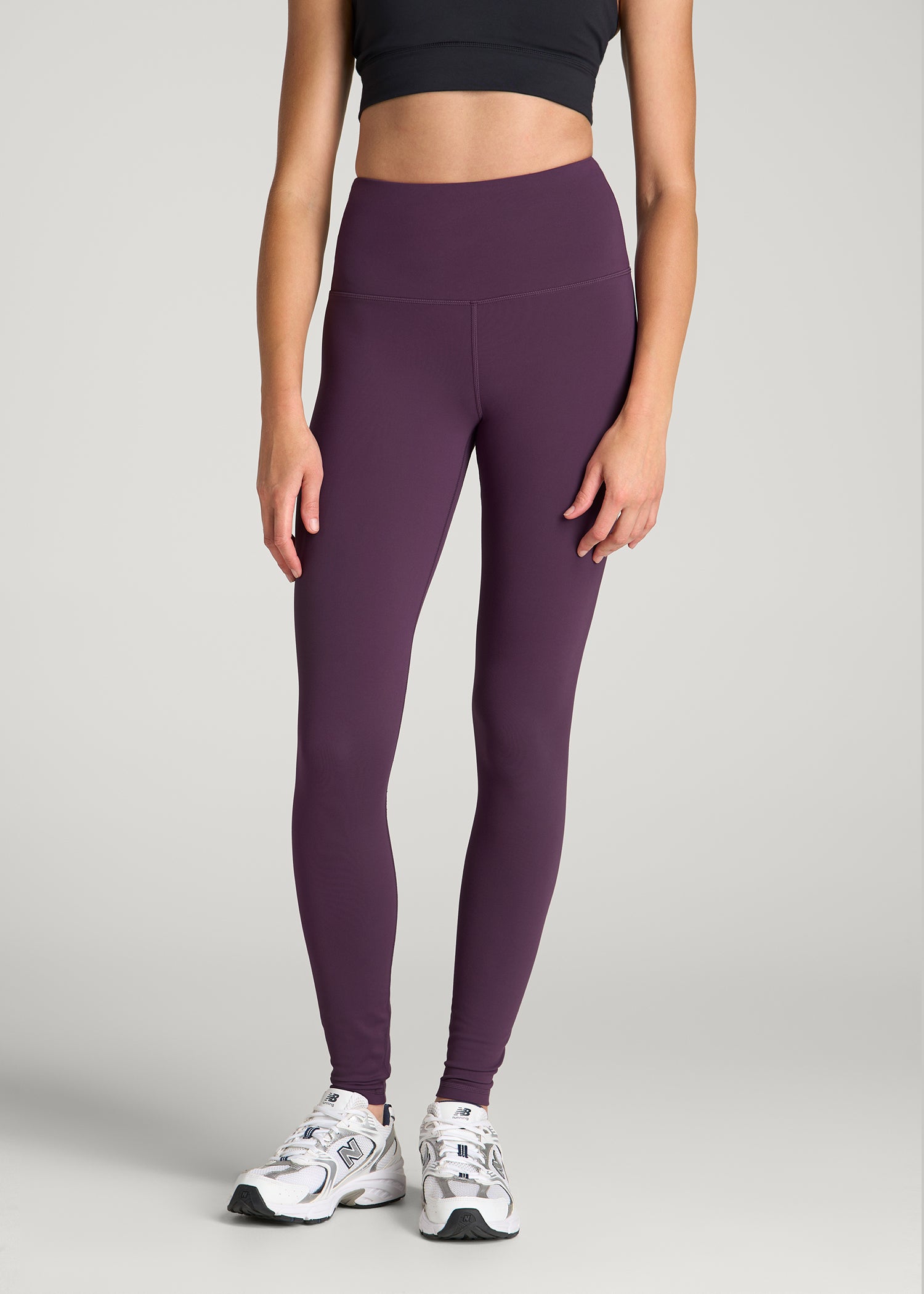 Balance High-Rise Leggings for Tall Women in Aubergine