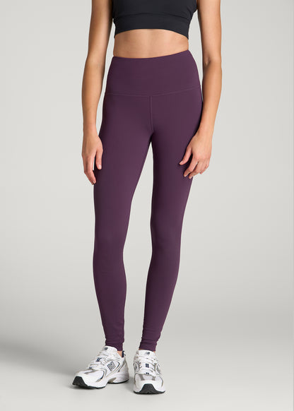 Balance High-Rise Leggings for Tall Women in Aubergine
