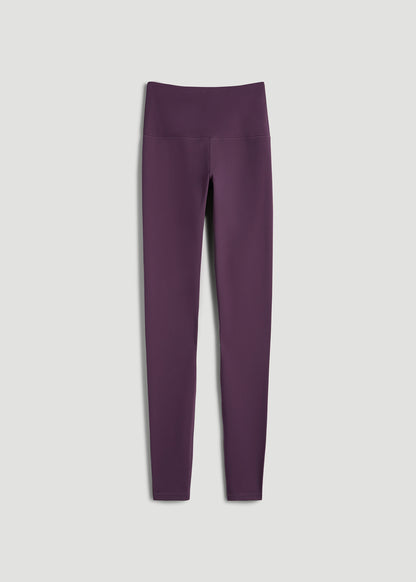 Balance High-Rise Leggings for Tall Women in Aubergine