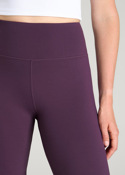 Balance Straight Leg Yoga Pants for Tall Women in Aubergine