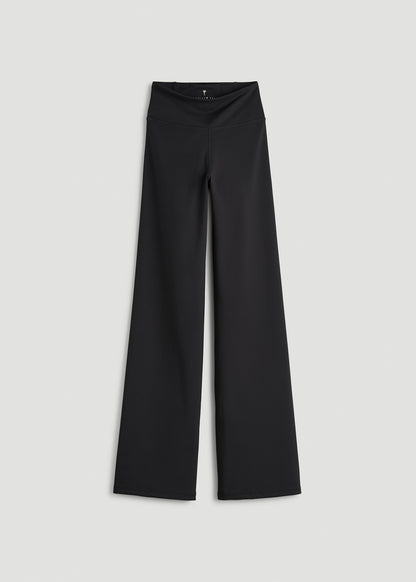 Balance Wide Leg Yoga Pants for Tall Women in Black