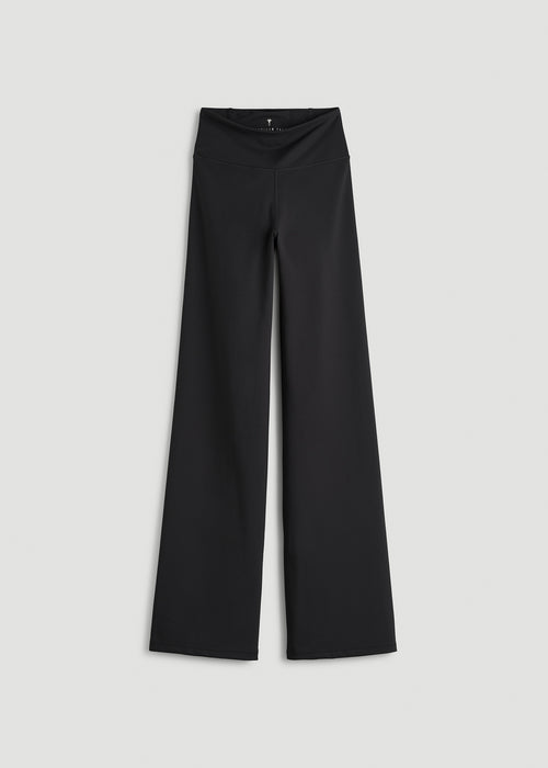 Balance Wide Leg Yoga Pants for Tall Women in Black
