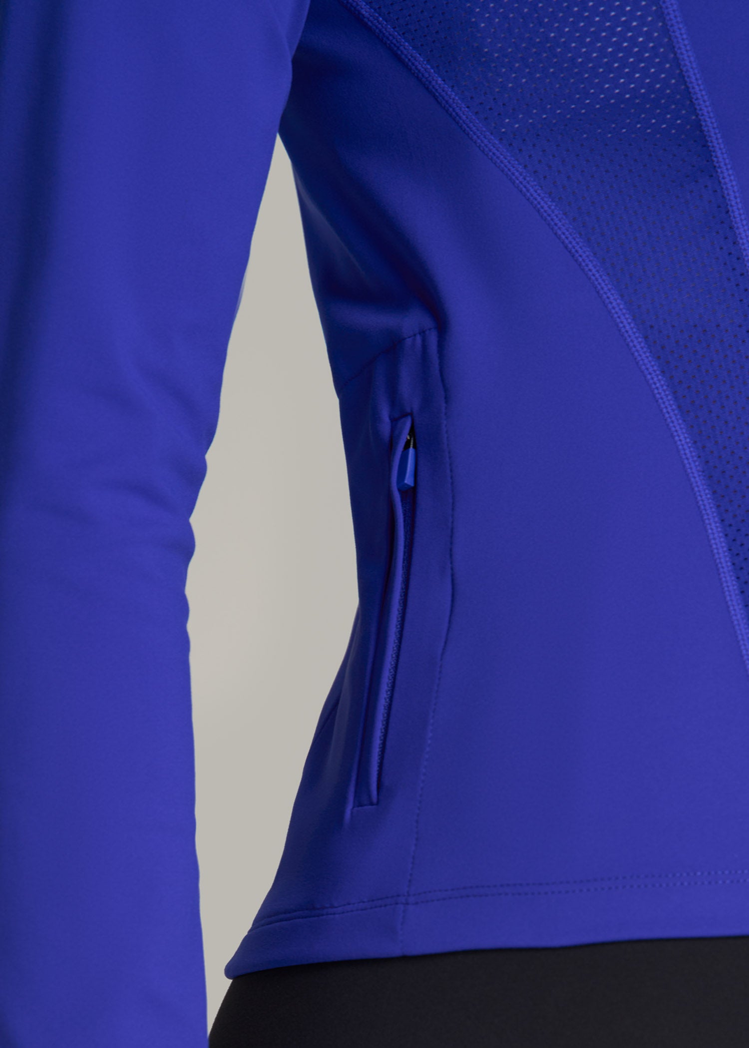 Balance Zip-Up Jacket with Stand-Up Collar for Tall Women in Galactic Cobalt