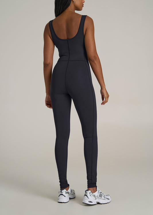 Balance Scoop Neck Tall Women's Jumpsuit in Black