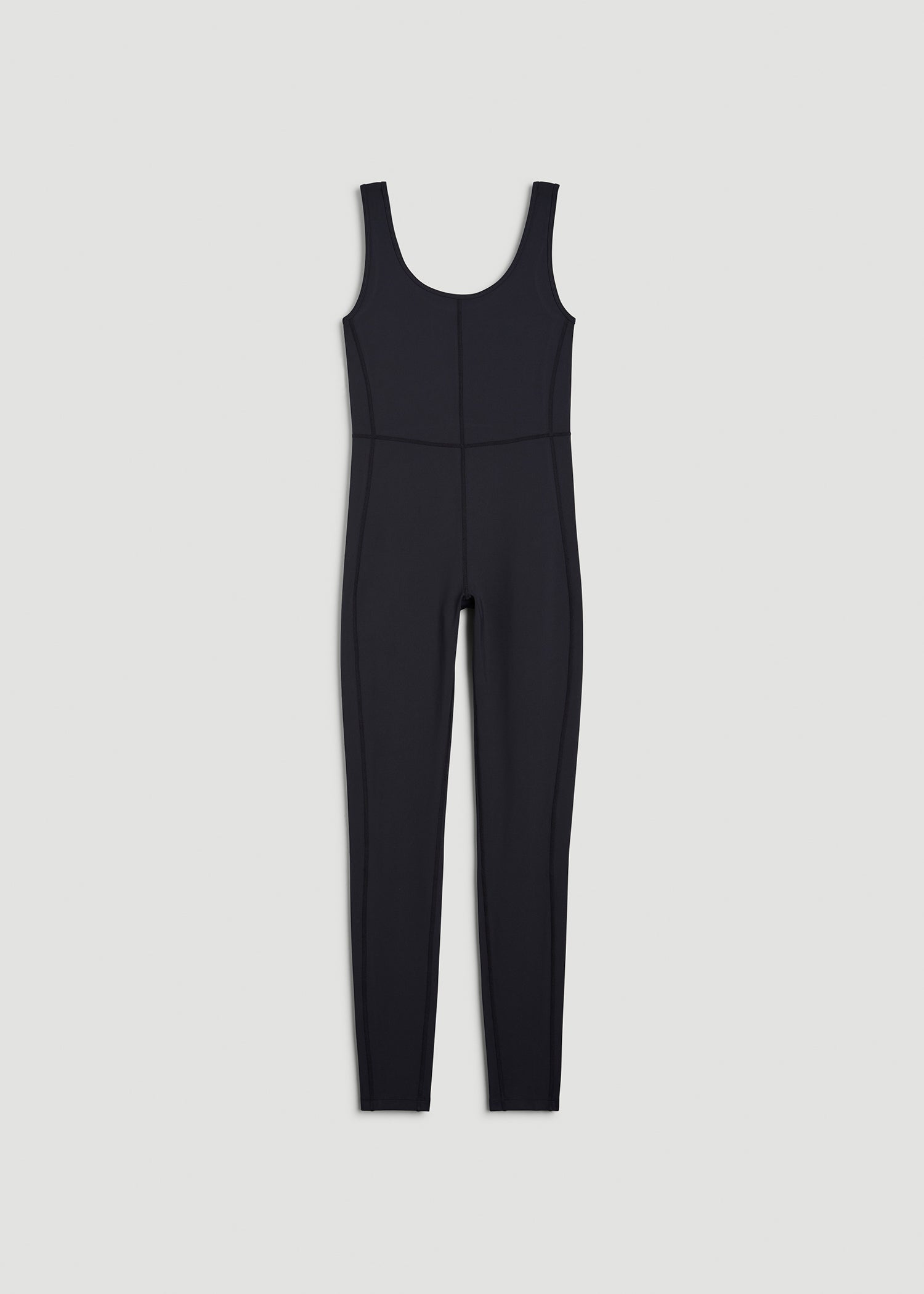 Balance Scoop Neck Jumpsuit for Tall Women in Black