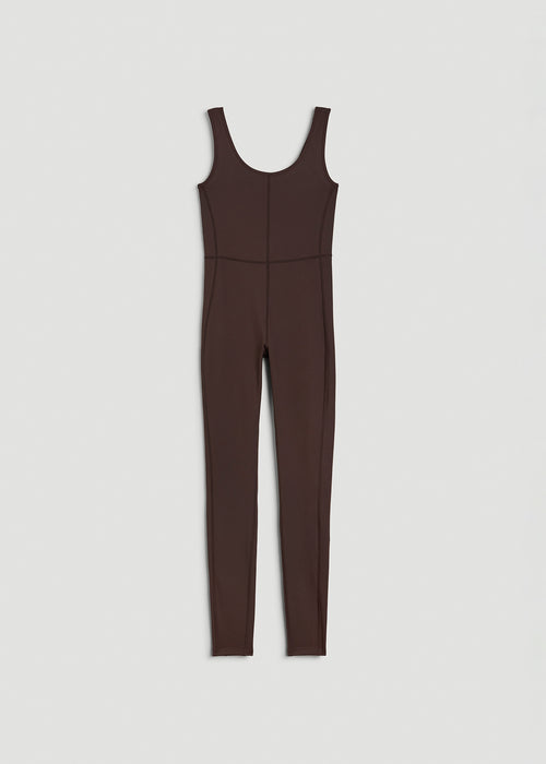 Balance Scoop Neck Jumpsuit for Tall Women in Espresso