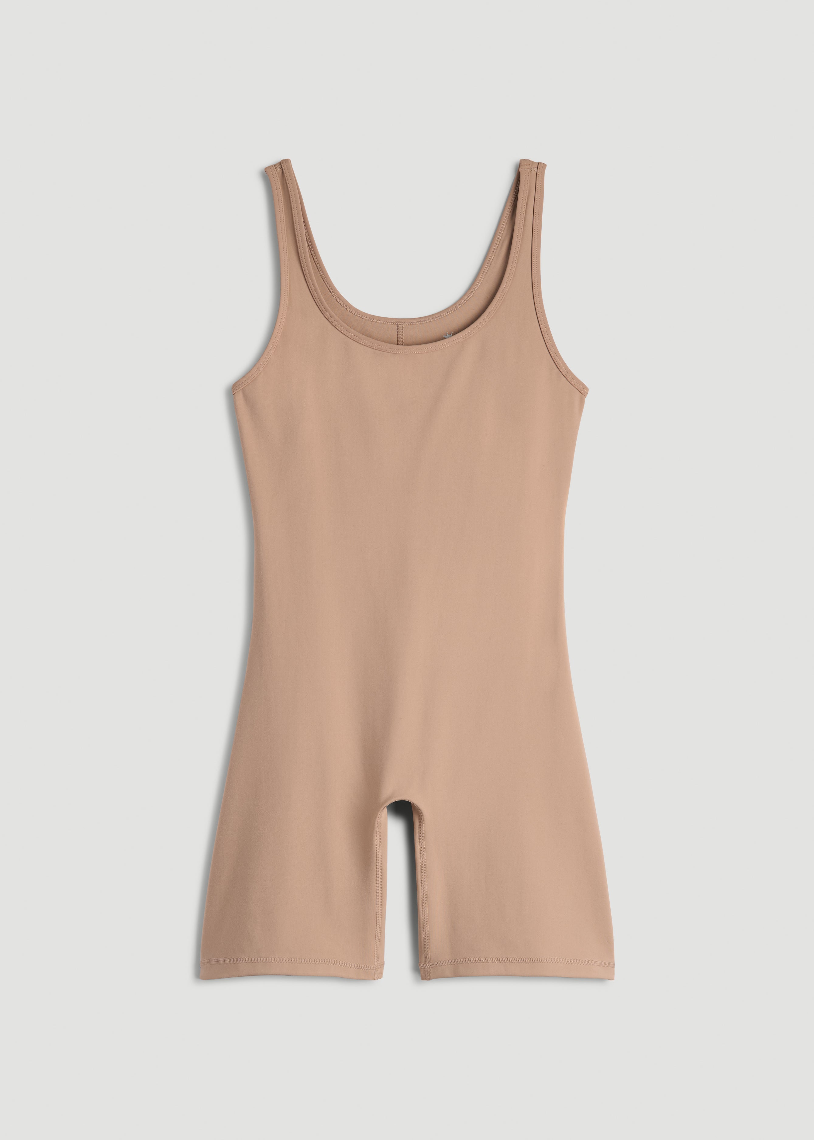 Balance Scoopneck Romper for Tall Women in Sun Tan