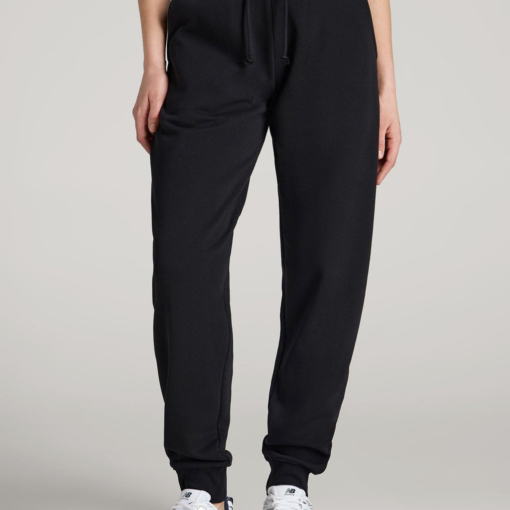 black jogger dress pants womens A.T. Basics Athletic Joggers for Tall Women in Black L / Tall / Black