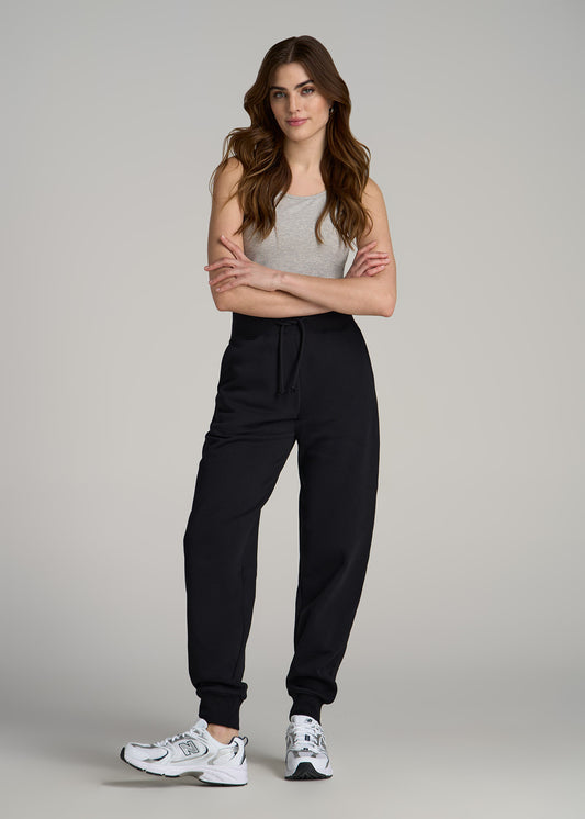 A.T. Basics Athletic Joggers for Tall Women in Black