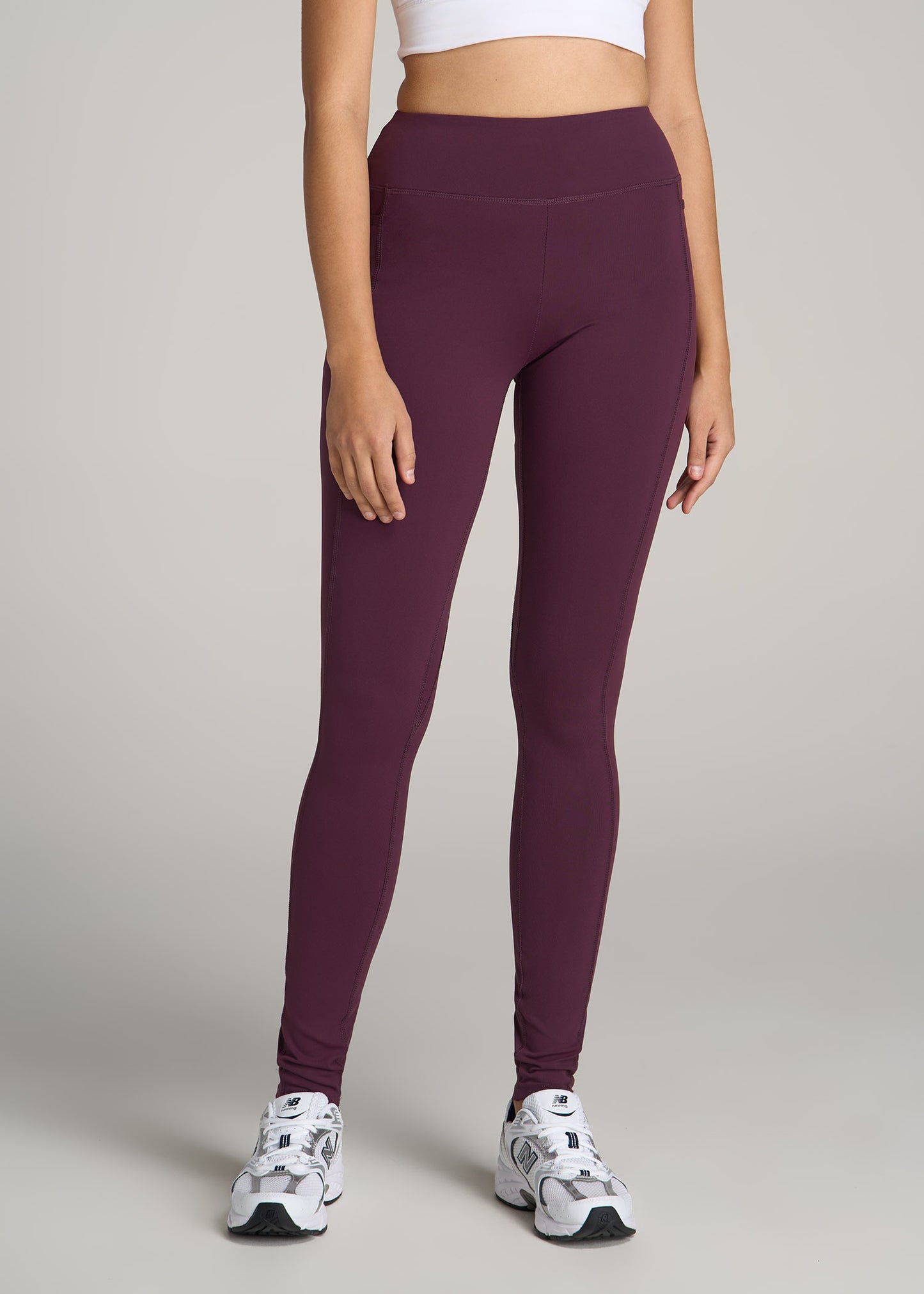 Bella Outer-Pocket Tall Women's Legging in Beetroot