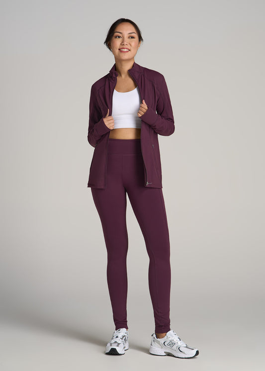 Bella Outer-Pocket Tall Women's Legging in Beetroot