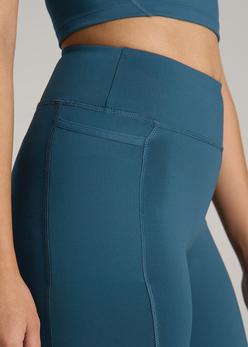 Bella Outer-Pocket Leggings for Tall Women in Deep Water