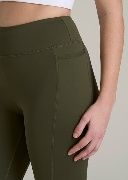 Bella Outer-Pocket Leggings for Tall Women in Forest Night