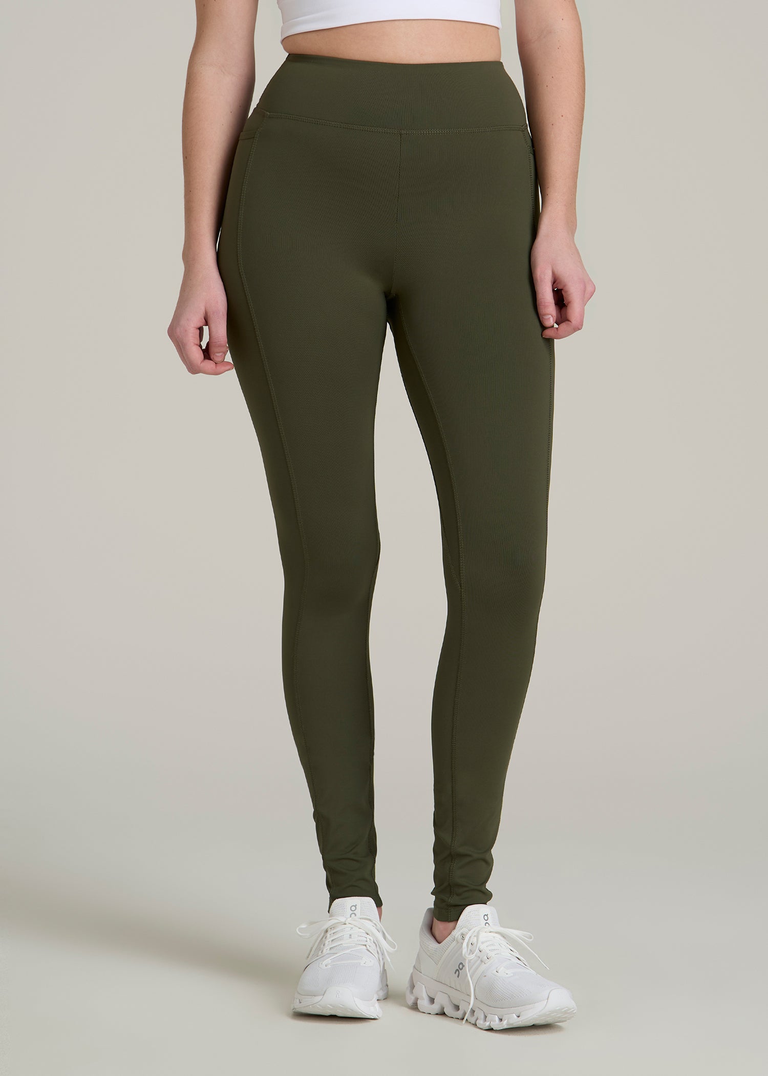 Bella Outer-Pocket Leggings for Tall Women in Forest Night