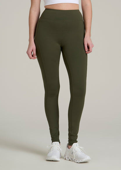 Bella Outer-Pocket Leggings for Tall Women in Forest Night