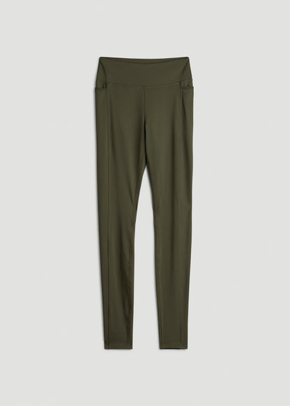 Bella Outer-Pocket Leggings for Tall Women in Forest Night