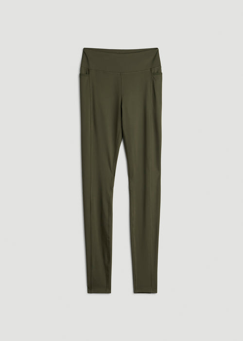 Bella Outer-Pocket Leggings for Tall Women in Forest Night