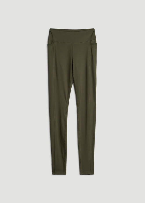 Bella Outer-Pocket Leggings for Tall Women in Forest Night