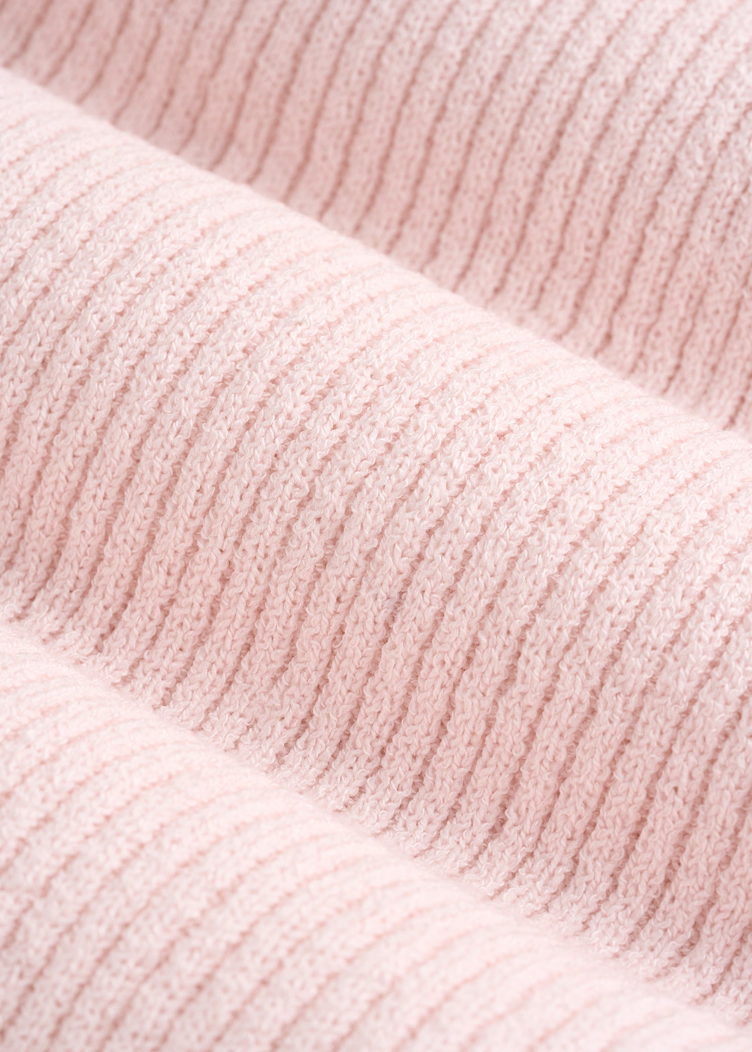Boucle Knit Cardigan for Tall Women in Barely Pink