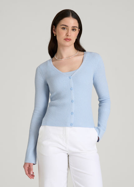 COS Collared Wool-Bouclé Cardigan ライトブルー COS Collared Wool-Bouclé Cardigan | endource