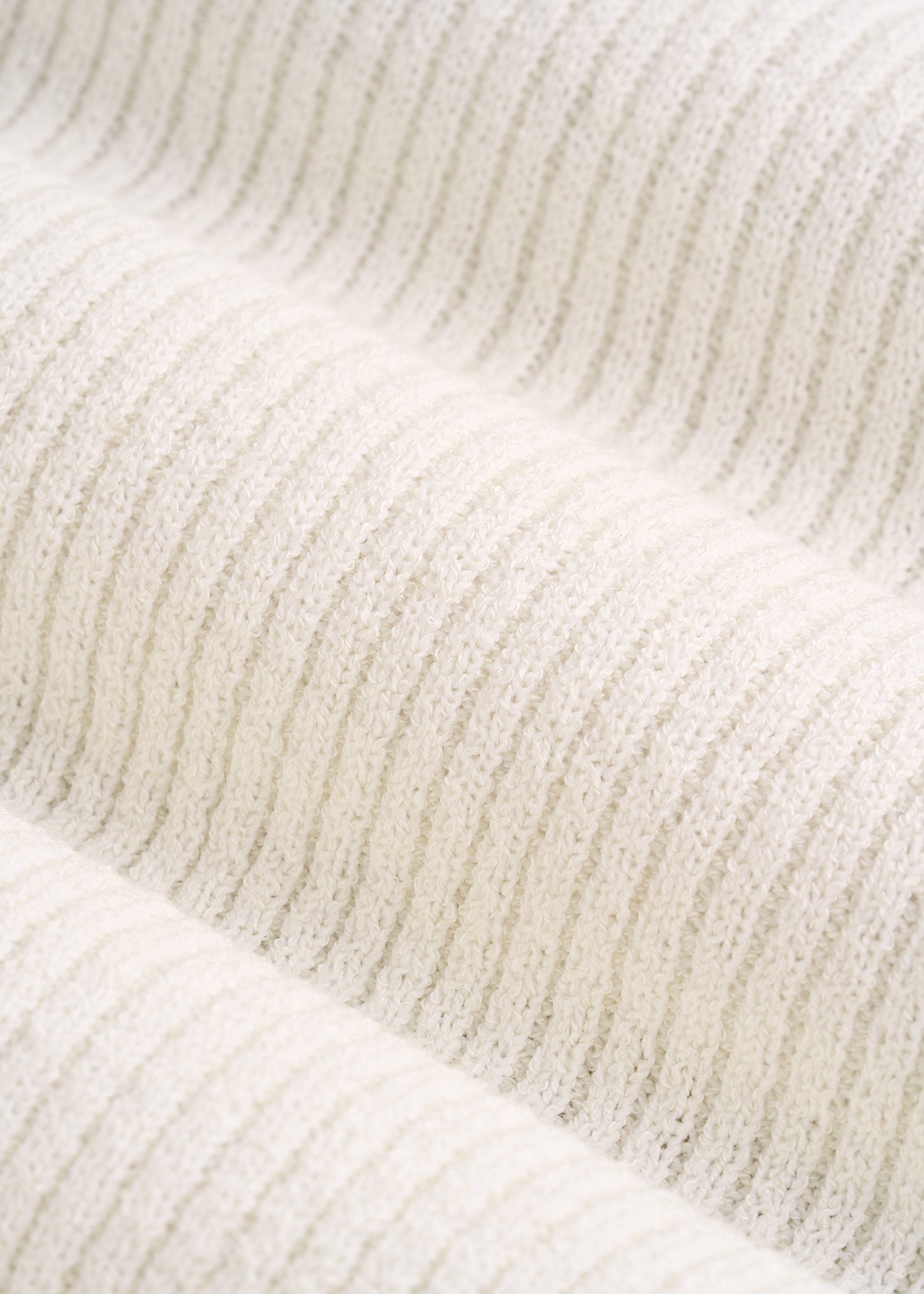 Boucle Knit Cardigan for Tall Women in Star White