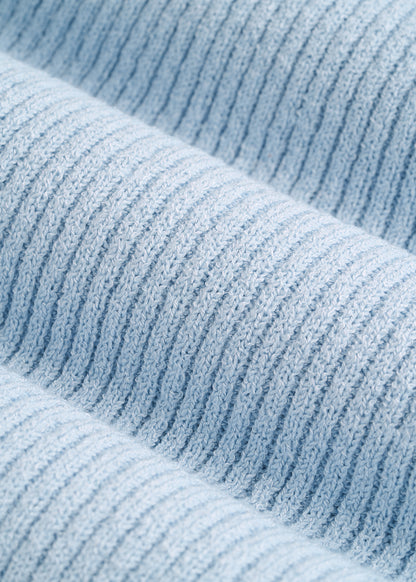 Boucle Knit Tank for Tall Women in Ice Blue