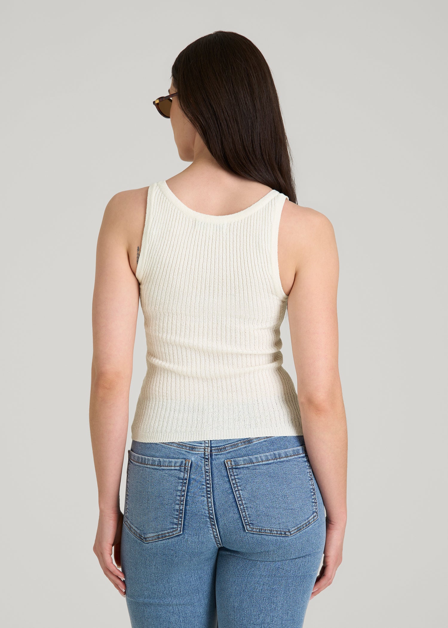 Boucle Knit Tank for Tall Women | American Tall